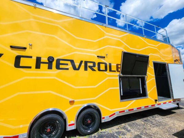 8.5’x40′ Custom Car Hauler Marketing Trailer for Chevrolet - Image 4