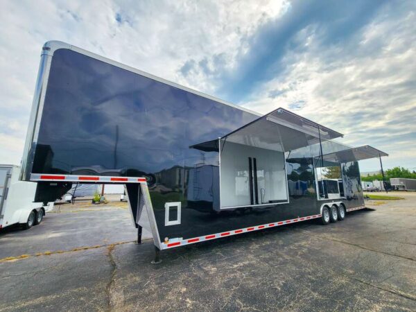 8.5’x48′ Gooseneck Stacker Car Hauler