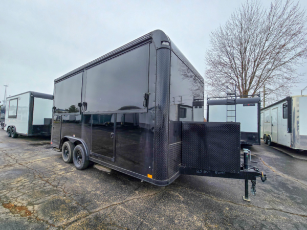 8.5’x16′ Dutch Door Vending Trailer (Night Rider) - Image 2