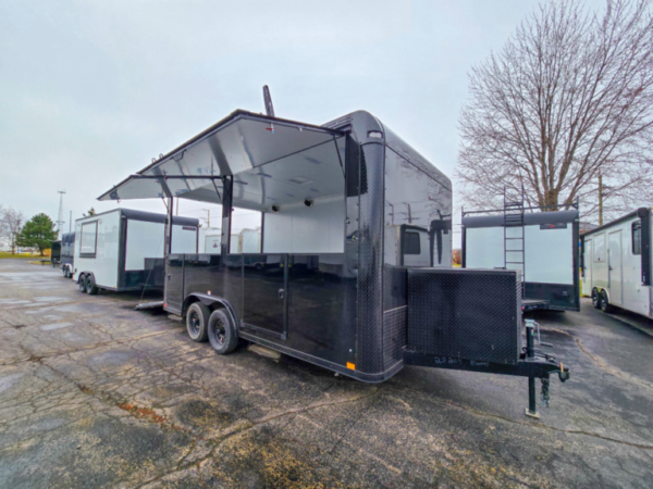 8.5’x16′ Dutch Door Vending Trailer (Night Rider) - Image 3