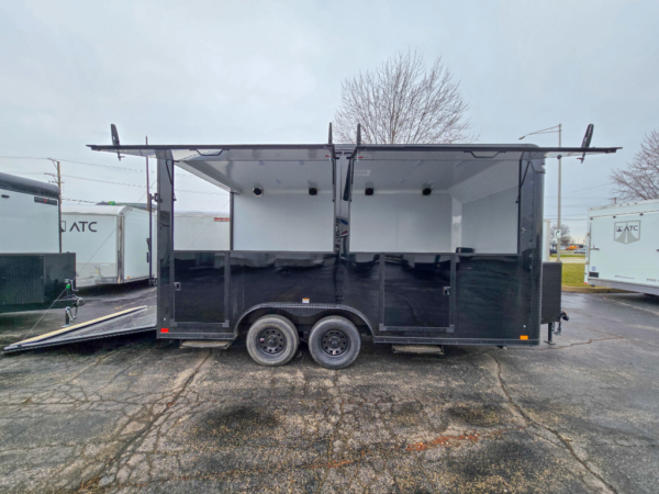 8.5’x16′ Dutch Door Vending Trailer (Night Rider) - Image 12