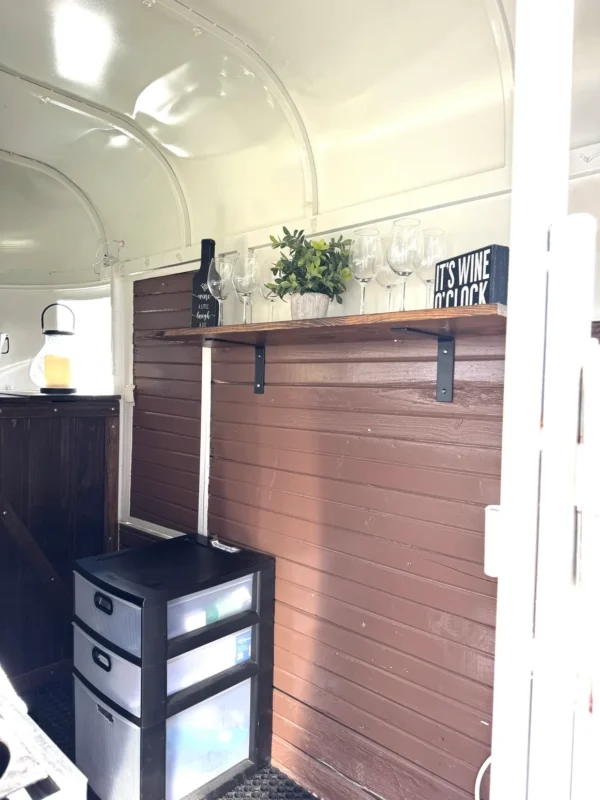 1984 White w/Wood LOADED 2-Horse Trailer Mobile Bar - Image 12