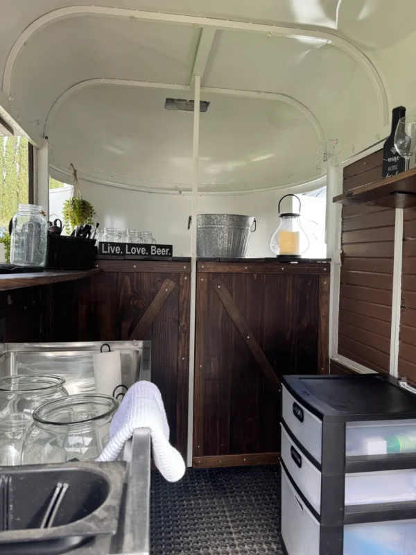 1984 White w/Wood LOADED 2-Horse Trailer Mobile Bar - Image 11