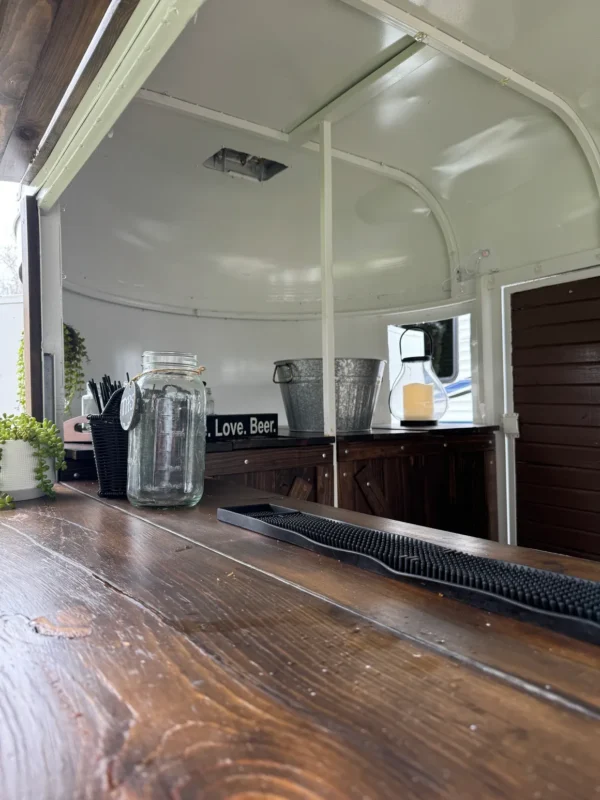 1984 White w/Wood LOADED 2-Horse Trailer Mobile Bar - Image 13